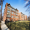 Tudor Revival apartments on Wood Street