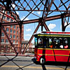 Chicago Trolley Bus on Cermak Road River Bridge