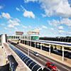 Cumberland Avenue Blue Line L station and the Kennedy Expressway