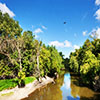 Des Plaines River flowing through Schiller Woods