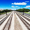 Railway tracks from Oakwood Boulevard Bridge