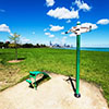 Exercise station in Burnham Park