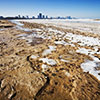 Lake Michigan lakeshore in Winter