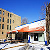 Old gas station on North Damen Avenue in Wicker Park